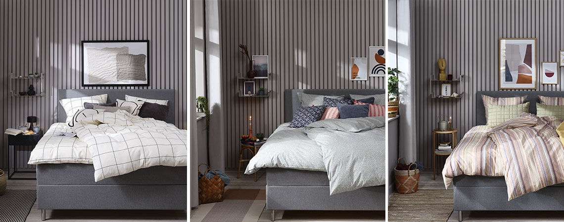 Un dormitor decorat în trei moduri diferite