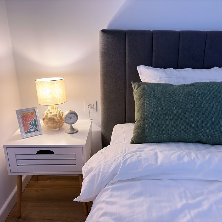 Dormitor amenajat cu produse JYSK