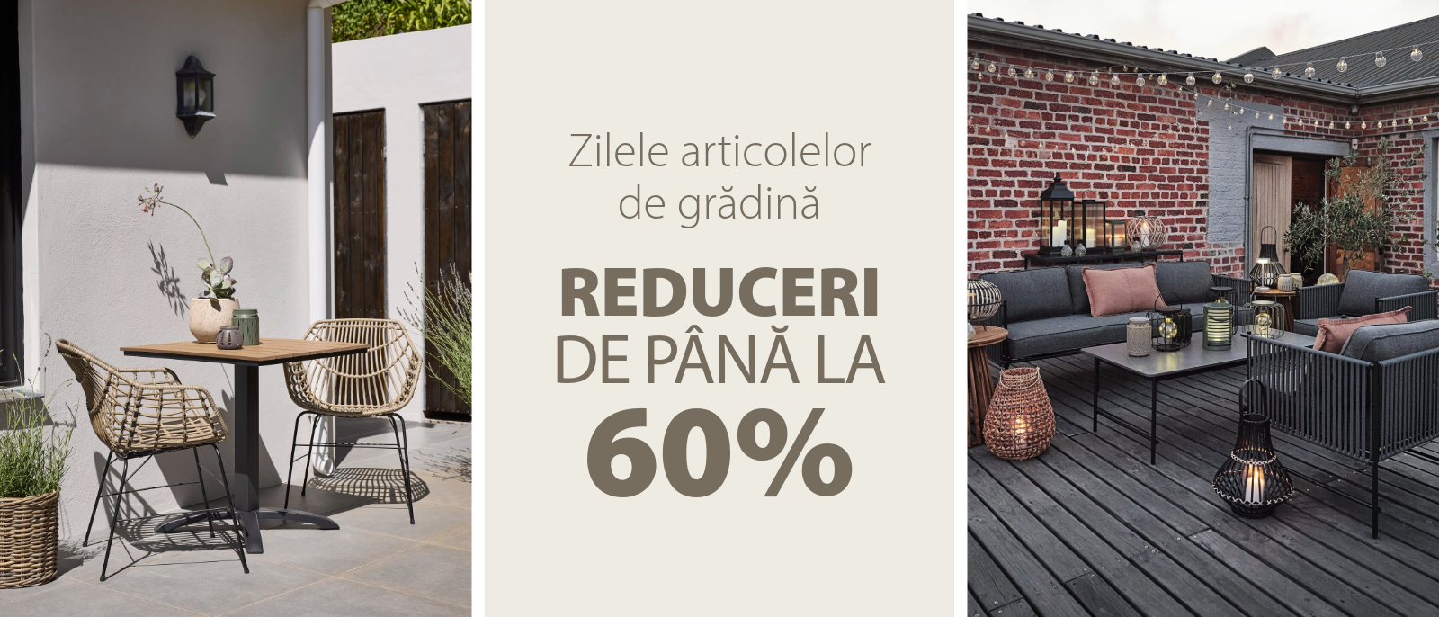 zilele articolelor de gradina - reduceri de pana la 60%