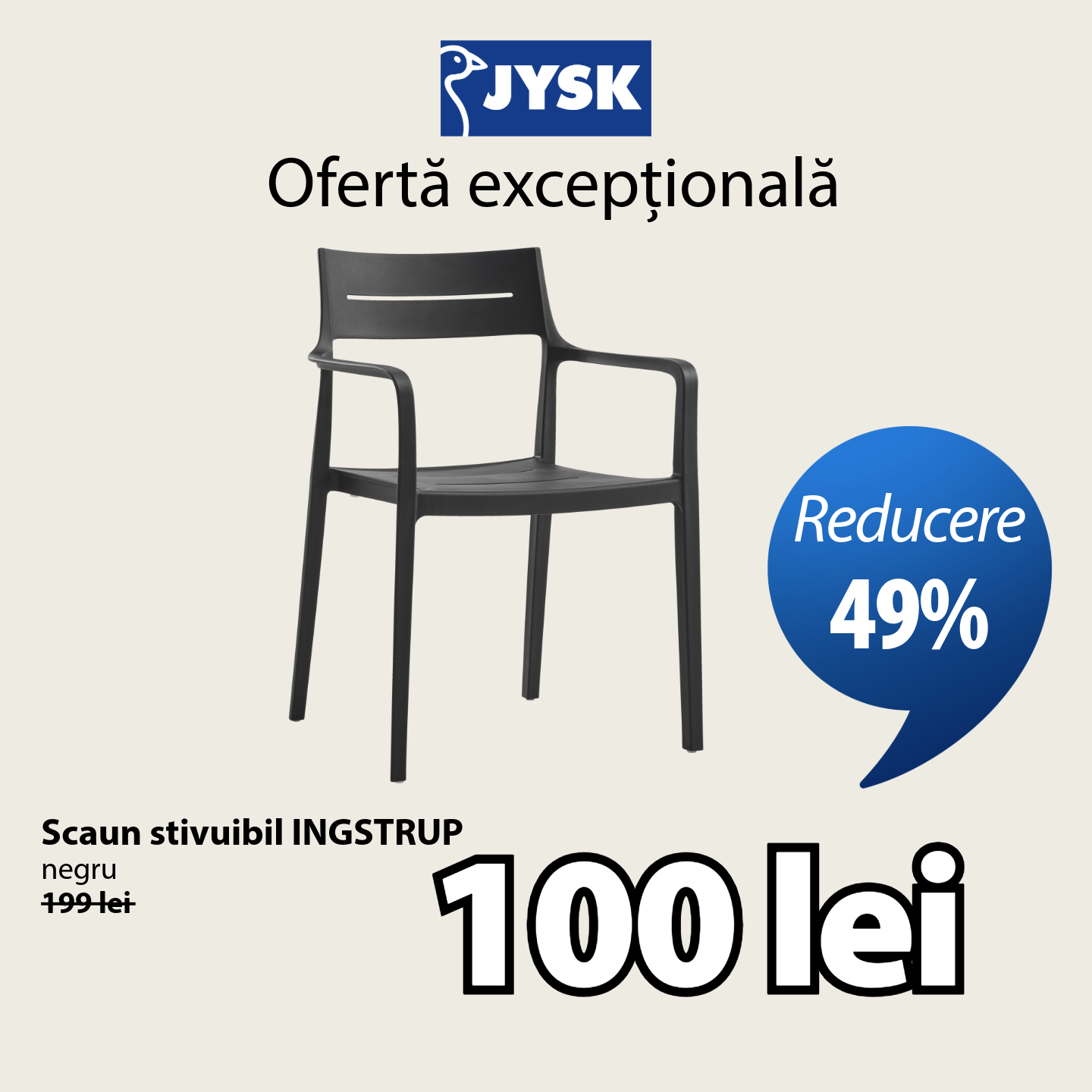 top deal scaun stivuibil INGSTRUP