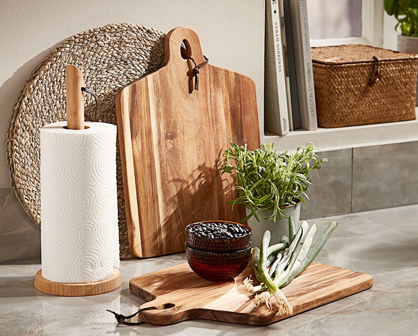 Accesoriile de bucătărie din lemn adaugă o expresie naturală bucătăriei tale